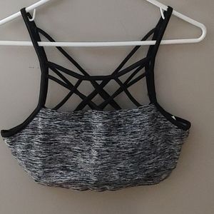 Strappy sports bra